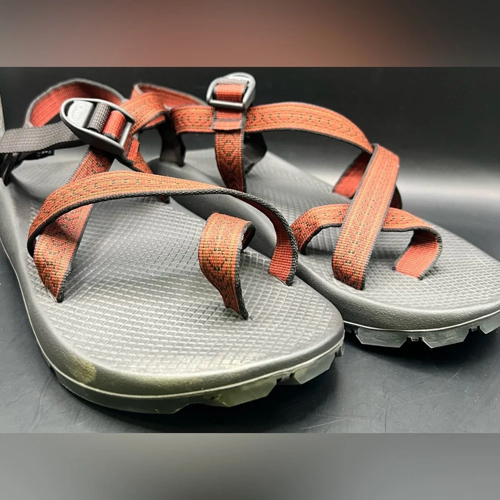 Chaco Gray and‎ Red Strappy Sandals, Men’s size:12